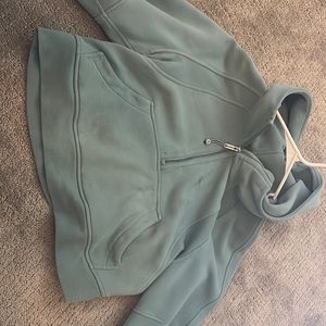 lululemon scuba hoodie in tidewater teal
